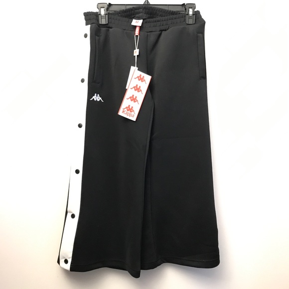 KAPPA Black Athleisure Track Flare Pants! NWT XS/S - Picture 6 of 8